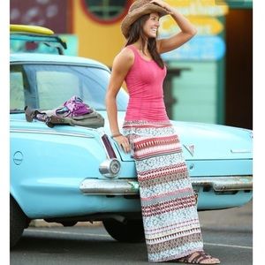 Athleta Taza Brahma Tribal Maxi Skirt